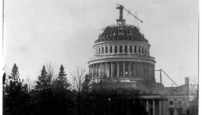 Capito Dome under construction in 1860s