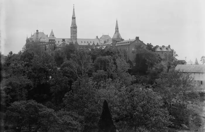 Georgetown University from observatory (Library of Congress)