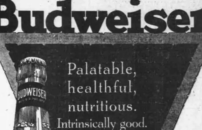 Budweiser advertisement 1917