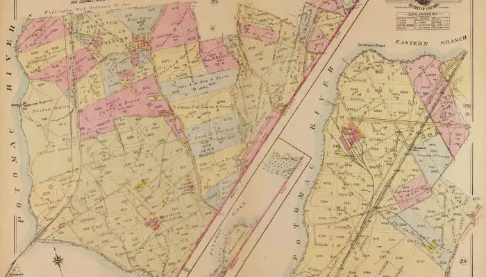 1921 map of Bellevue Highlands