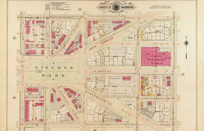 Lincoln Park Baist real estate map in 1903