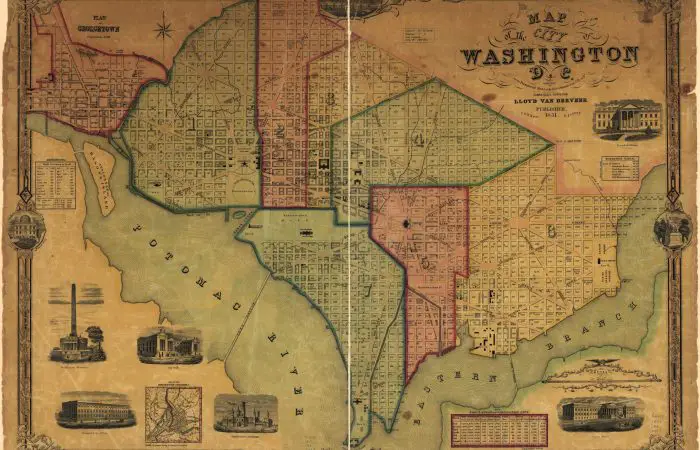 Map of the city of Washington D.C. : established as the permanent seat of the government of the U.S. of Am. / James Keily, surveyor. - 1851 (Library of Congress)