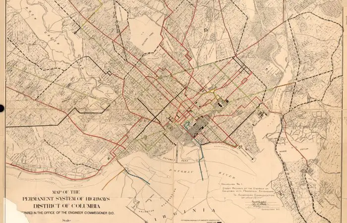 Explore the Washington Streetcar System from 1912