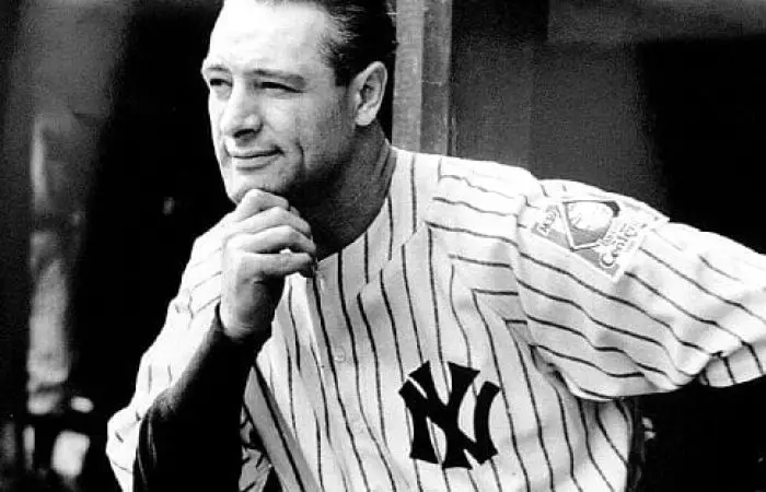 Lou Gehrig in 1939 (NY Daily News)