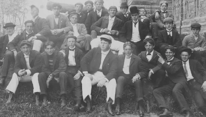 Georgetown students in 1895