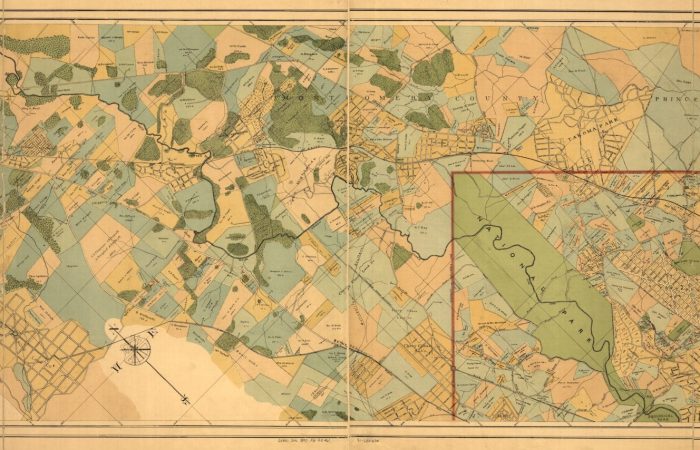 1890 B&O Railroad Map