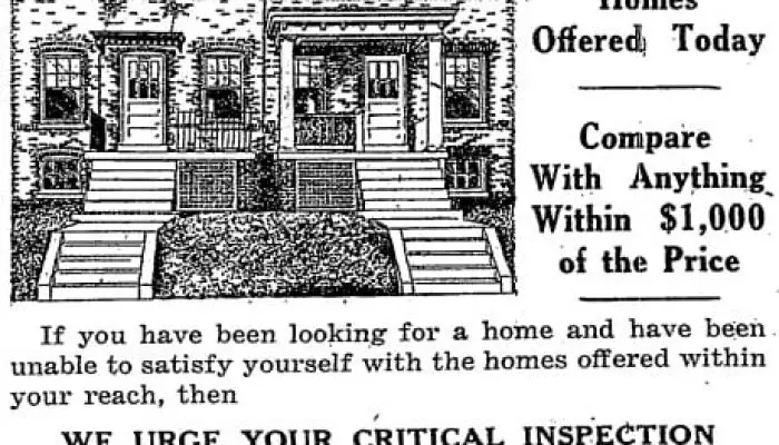 Brookland homes advertisement in the Washington Post - May 10th, 1925