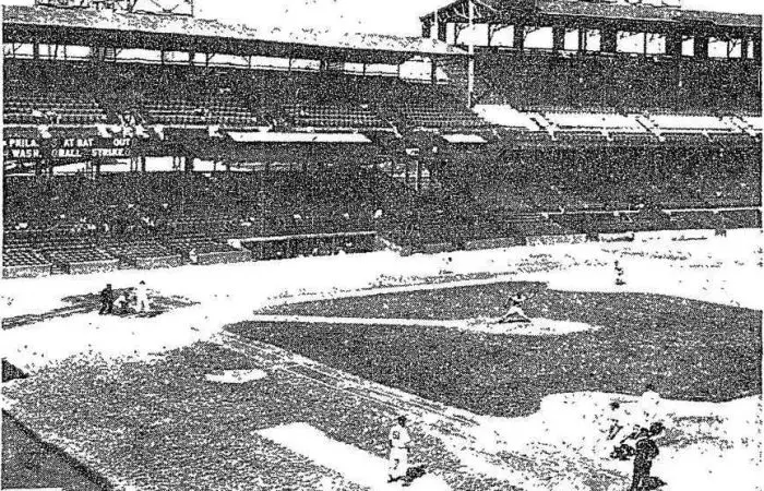 Senators play the Athletics at Griffith Stadium in front of 460 fans - September 8th, 1954 (Washington Post)