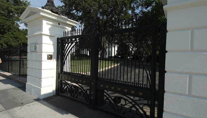 White House northwest gate